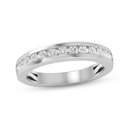 Now + Forever Diamond Wedding Band 1/2 ct tw Round-cut 14K White Gold