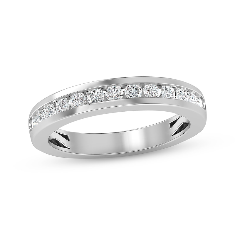 Main Image 1 of Now + Forever Diamond Wedding Band 1/2 ct tw Round-cut 14K White Gold