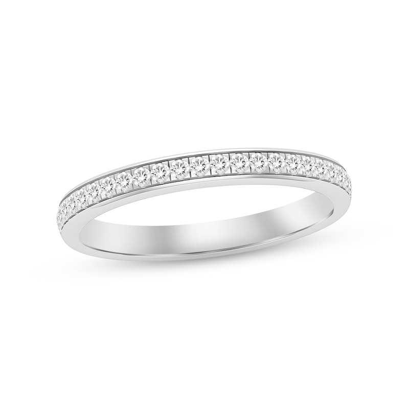Diamond Wedding Band 1/5 ct tw Round-cut 14K White Gold