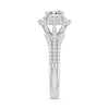 Thumbnail Image 1 of Diamond Engagement Ring 1-1/5 ct tw Princess & Round-cut 14K White Gold