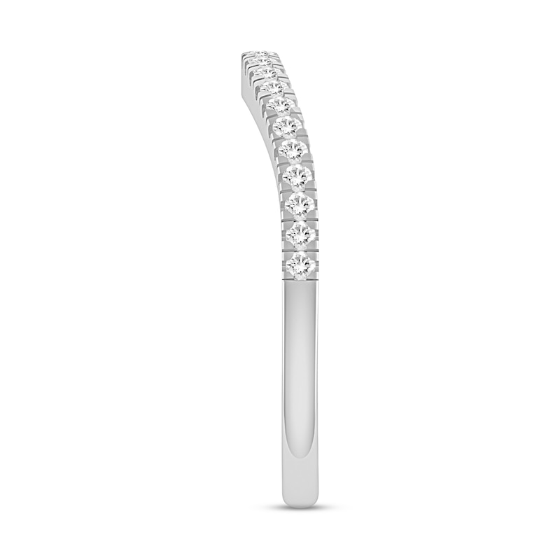Diamond Wedding Band 1/5 ct tw Round-cut 14K White Gold