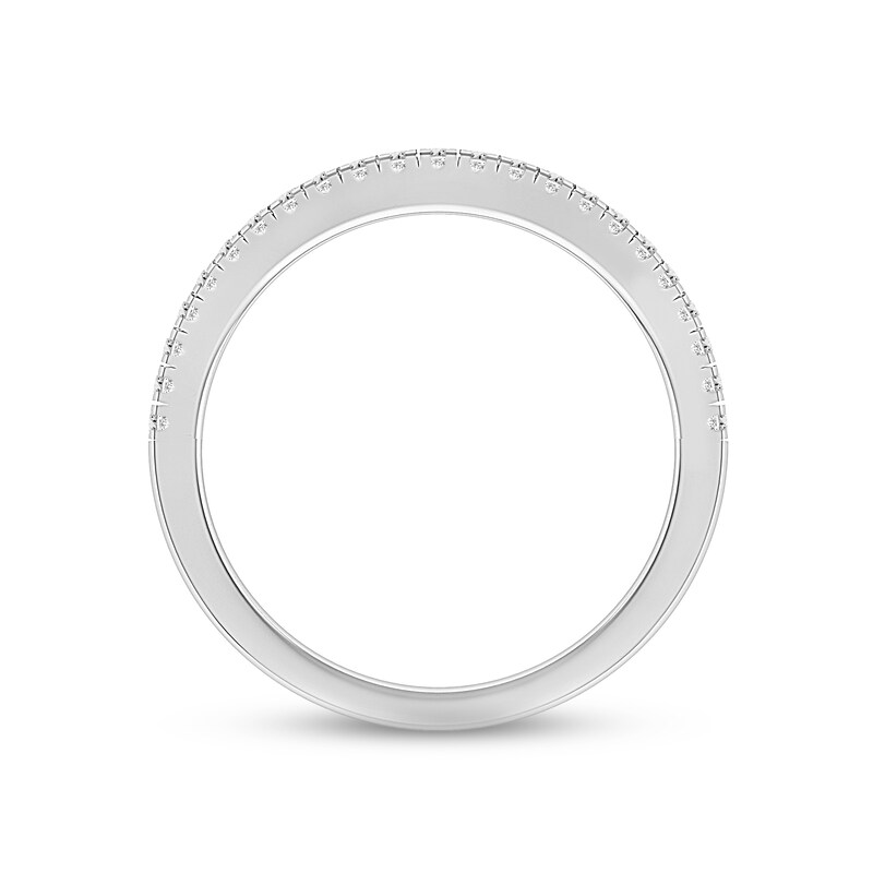 Diamond Wedding Band 1/5 ct tw Round-cut 14K White Gold