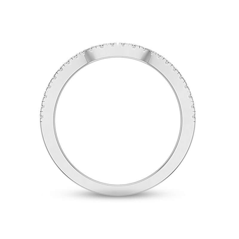 Diamond Wedding Band 1/5 ct tw Round-cut 14K White Gold