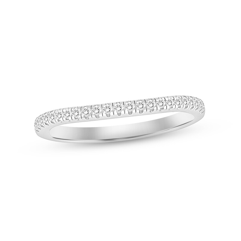 Diamond Wedding Band 1/4 ct tw Round-cut 14K White Gold