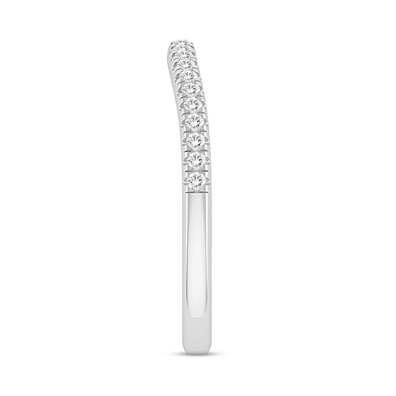 Diamond Wedding Band 1/4 ct tw Round-cut 14K White Gold