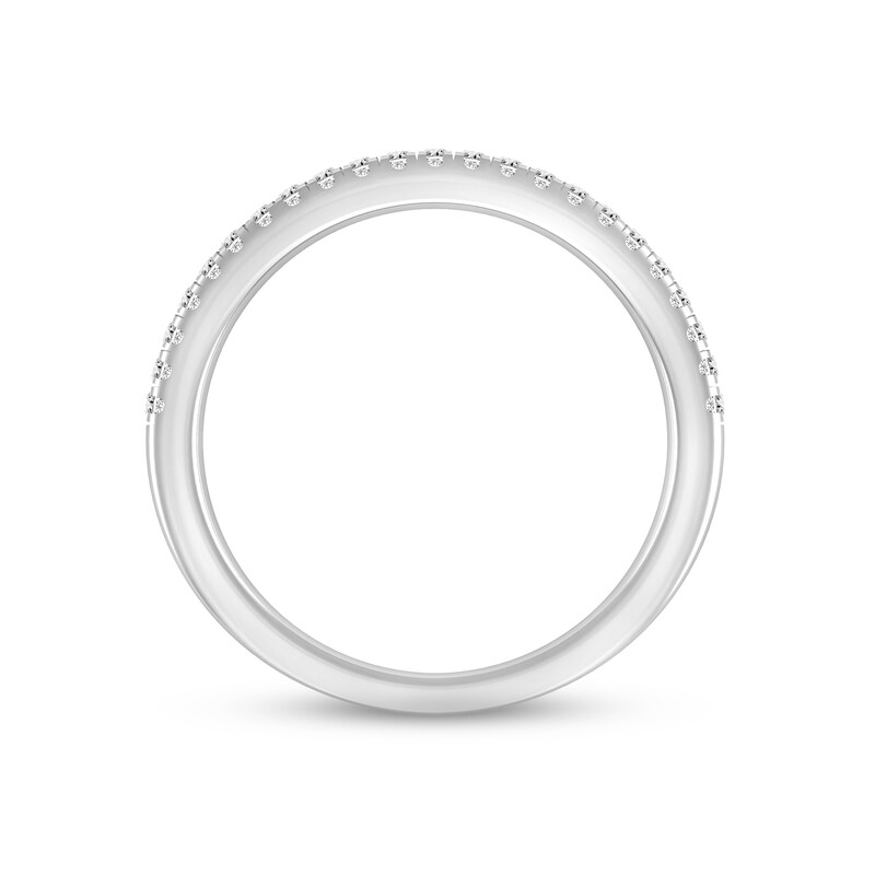 Diamond Wedding Band 1/4 ct tw Round-cut 14K White Gold