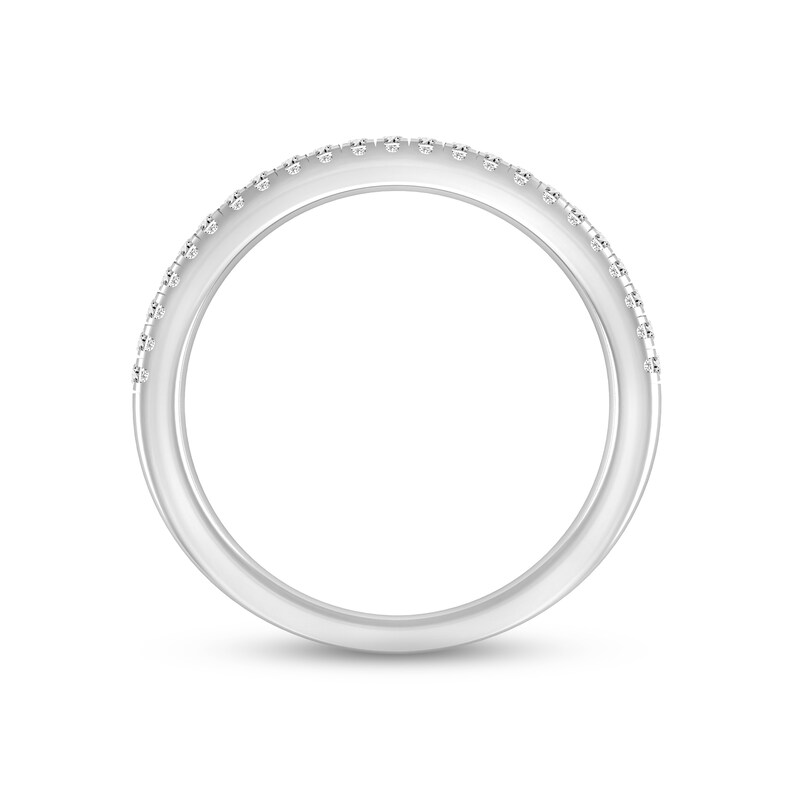 Diamond Wedding Band 1/5 ct tw Round-cut 14K White Gold