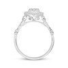 Thumbnail Image 3 of Now + Forever Multi-Diamond Heart Frame Engagement Ring 1/4 ct tw 10K White Gold