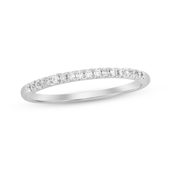 Diamond Wedding Band 1/15 ct tw 10K White Gold