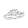 Thumbnail Image 1 of Now + Forever Princess-Cut Diamond Engagement Ring 1/4 ct tw 10K White Gold