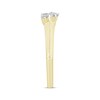 Thumbnail Image 2 of Now + Forever Diamond Heart Frame Engagement Ring 1/3 ct tw Round 10K Yellow Gold