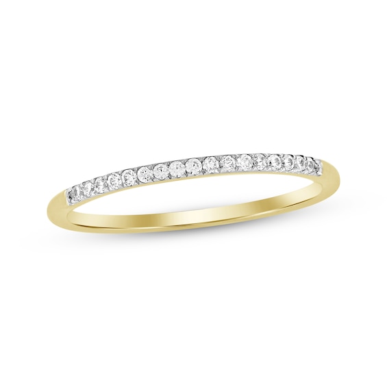 Now + Forever Diamond Wedding Band 1/10 ct tw 10K Yellow Gold