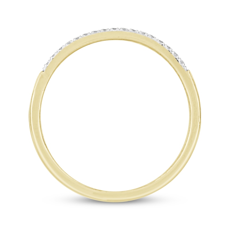 Main Image 3 of Now + Forever Diamond Wedding Band 1/10 ct tw 10K Yellow Gold