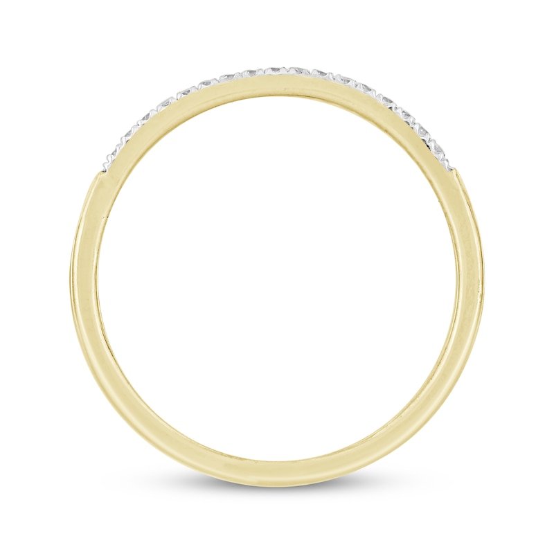 Diamond Wedding Band 1/10 ct tw 10K Yellow Gold