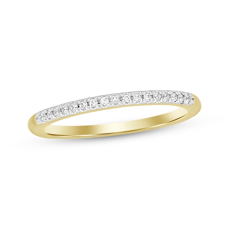 Main Image 1 of Now + Forever Diamond Wedding Band 1/10 ct tw 10K Yellow Gold