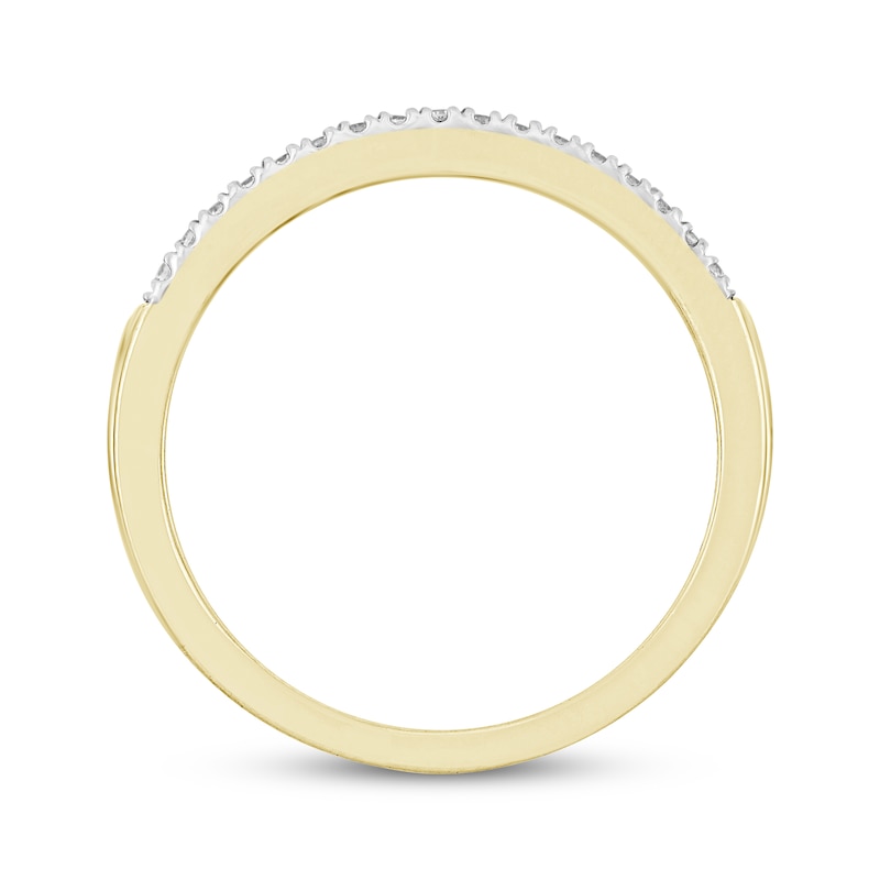 Main Image 3 of Now + Forever Diamond Wedding Band 1/10 ct tw 10K Yellow Gold