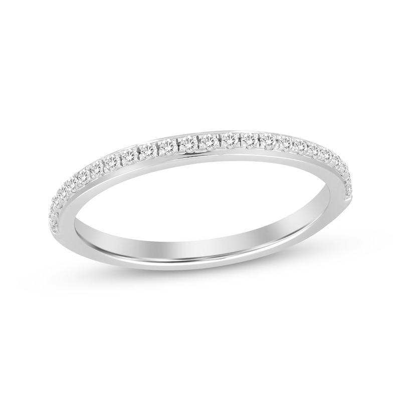 Main Image 1 of Now + Forever Diamond Wedding Band 1/8 ct tw 14K White Gold