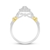 Thumbnail Image 2 of Pear-Shaped Diamond Frame Engagement Ring 1/3 ct tw 10K Two-Tone Gold
