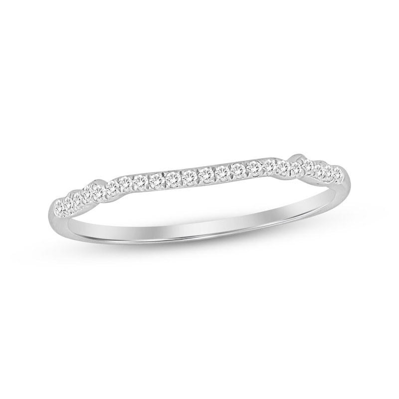 Main Image 1 of Now + Forever Diamond Wedding Band 1/6 ct tw 10K White Gold
