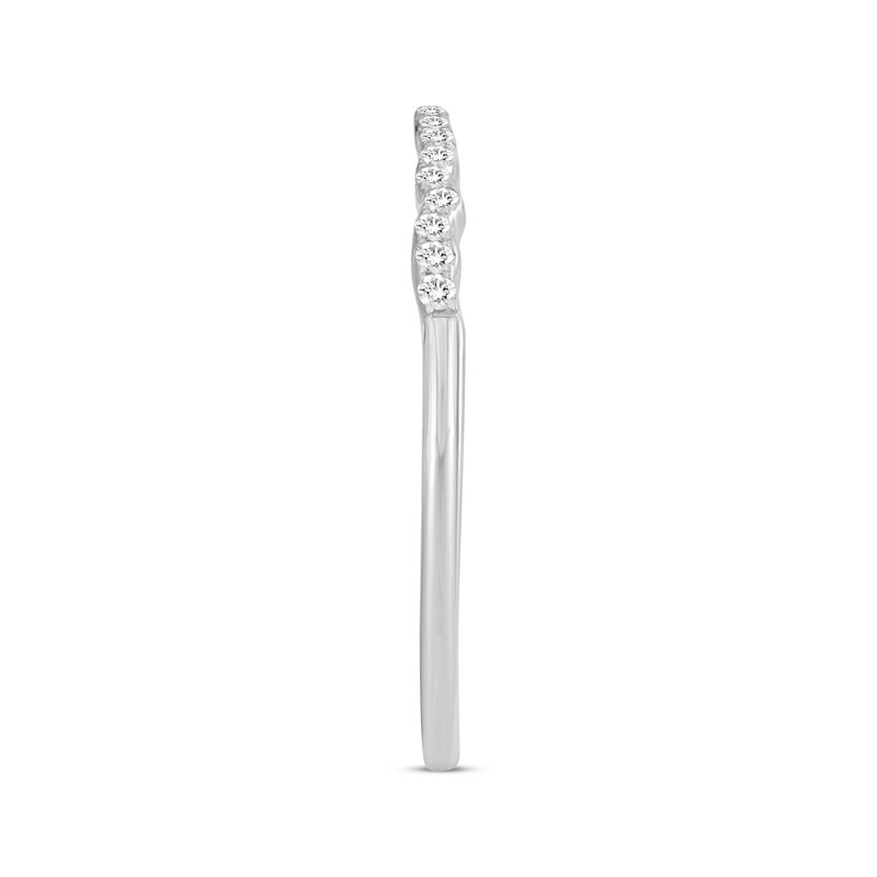 Main Image 2 of Now + Forever Diamond Wedding Band 1/6 ct tw 10K White Gold