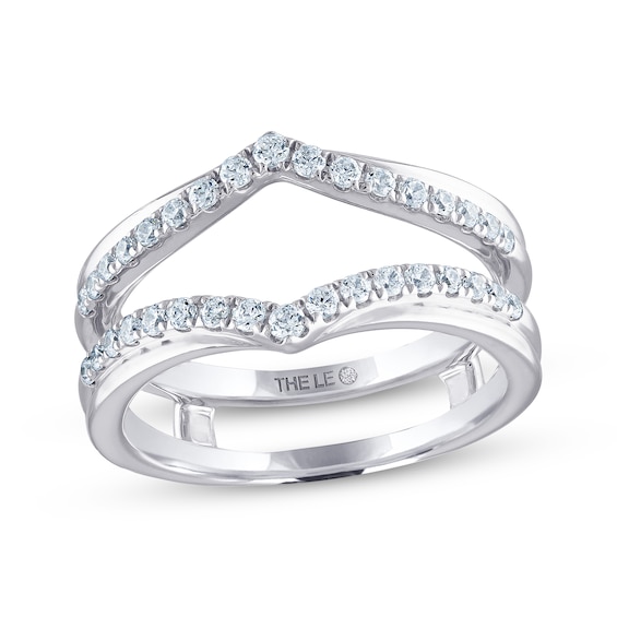 THE LEO Diamond Enhancer Ring /8 ct tw Round-cut 14K White Gold