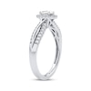 Thumbnail Image 2 of Now + Forever Pear-Shaped & Round-Cut Diamond Engagement Ring 3/8 ct tw 14K White Gold