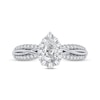Thumbnail Image 3 of Now + Forever Pear-Shaped & Round-Cut Diamond Engagement Ring 3/8 ct tw 14K White Gold