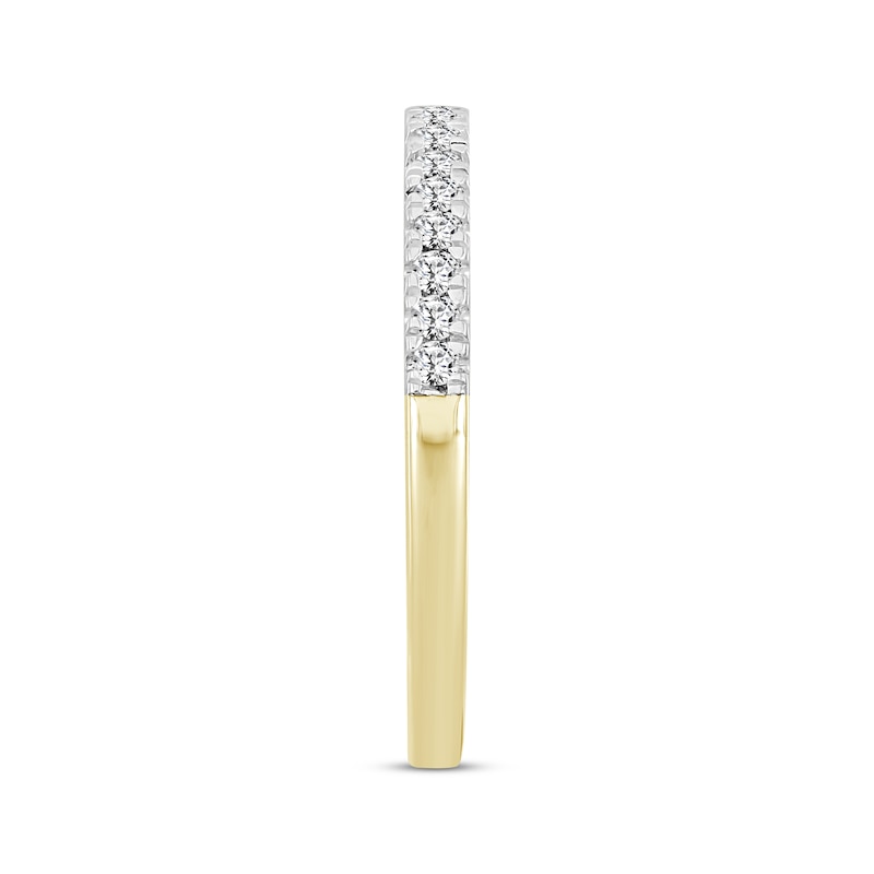 Main Image 2 of Now + Forever Round-cut Diamond Wedding Band 1/5 ct tw 14K Yellow Gold