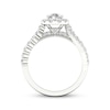 Thumbnail Image 4 of Now + Forever Pear-Shaped & Round-Cut Diamond Engagement Ring 1-1/5 ct tw 14K White Gold