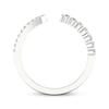 Thumbnail Image 3 of Now + Forever Round-Cut Diamond Open-Shank Wedding Band 1/4 ct tw 14K White Gold