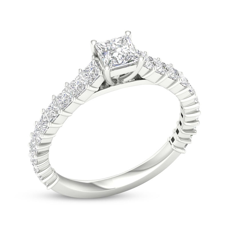 Main Image 2 of Now + Forever Princess-Cut Diamond Engagement Ring 1-1/3 ct tw 14K White Gold