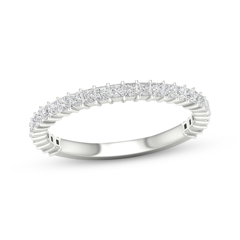 Main Image 1 of Now + Forever Princess-Cut Diamond Wedding Band 5/8 ct tw 14K White Gold