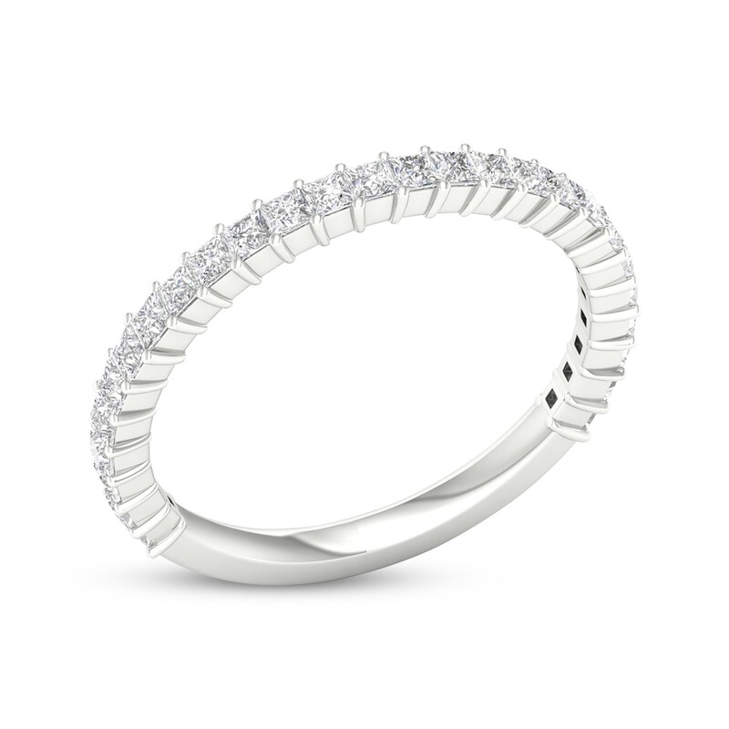 Main Image 2 of Now + Forever Princess-Cut Diamond Wedding Band 5/8 ct tw 14K White Gold