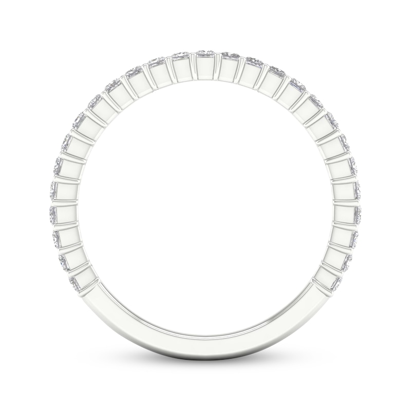 Main Image 4 of Now + Forever Princess-Cut Diamond Wedding Band 5/8 ct tw 14K White Gold