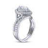 THE LEO Legacy Lab-Created Diamond Marquise-Cut Double Halo Bridal Set 1 3/8 ct tw 14K White Gold