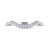 THE LEO Legacy Lab-Created Diamond Contour Wedding Band 1/5 ct tw 14K White Gold