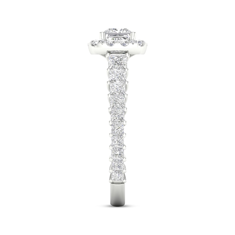 Main Image 3 of Now + Forever Princess & Round-Cut Engagement Ring 1-5/8 ct tw 14K White Gold