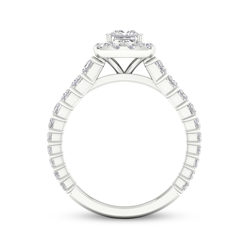 Main Image 4 of Now + Forever Princess & Round-Cut Engagement Ring 1-5/8 ct tw 14K White Gold