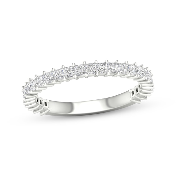 Now + Forever Princess-Cut Diamond Wedding Band 3/4 ct tw 14K White Gold