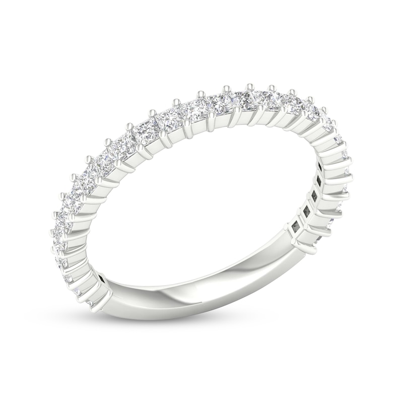 Main Image 2 of Now + Forever Princess-Cut Diamond Wedding Band 3/4 ct tw 14K White Gold