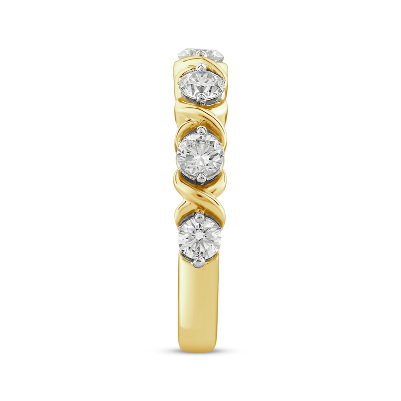 Main Image 3 of Round-Cut Diamond Anniversary Band 1 ct tw 14K Yellow Gold