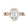 Thumbnail Image 3 of Neil Lane Artistry Oval-Cut Lab-Grown Diamond Halo Engagement Ring 2-1/2 ct tw 14K Yellow Gold