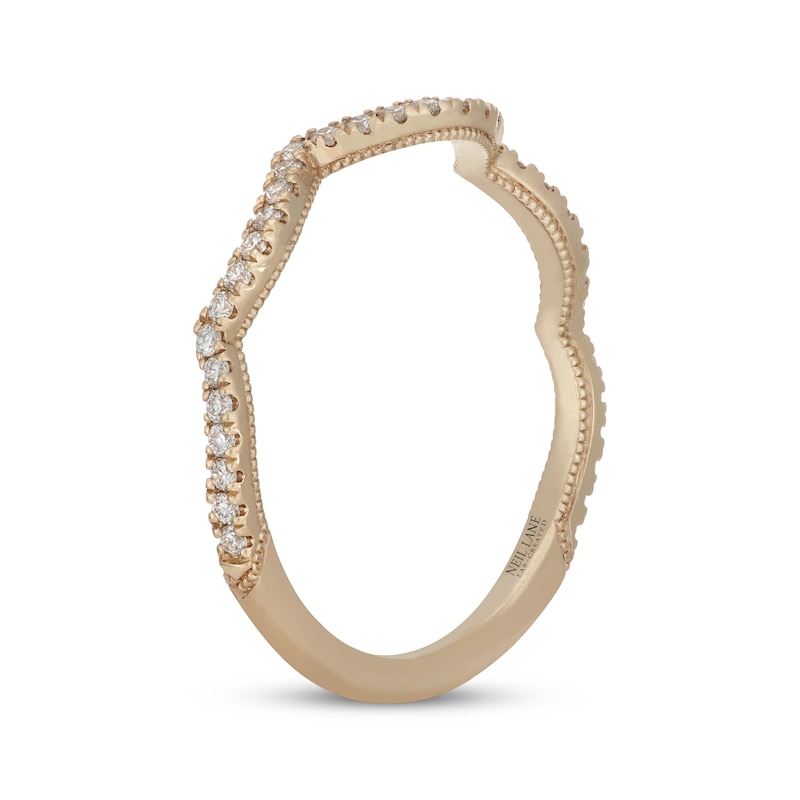 Main Image 2 of Neil Lane Artistry Lab-Grown Diamond Contour Wedding Band 1/5 ct tw 14K Yellow Gold