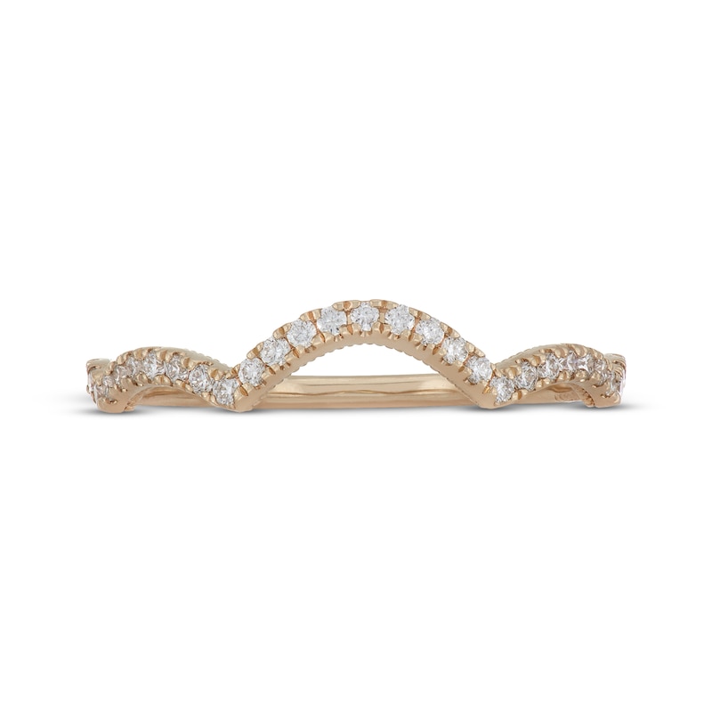 Main Image 3 of Neil Lane Artistry Lab-Grown Diamond Contour Wedding Band 1/5 ct tw 14K Yellow Gold
