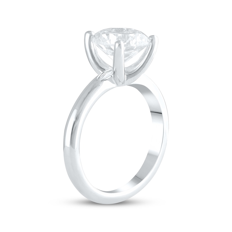 Main Image 2 of Lab-Grown Diamonds Round-Cut Solitaire Engagement Ring 3 ct tw 14K White Gold (F/VS2)