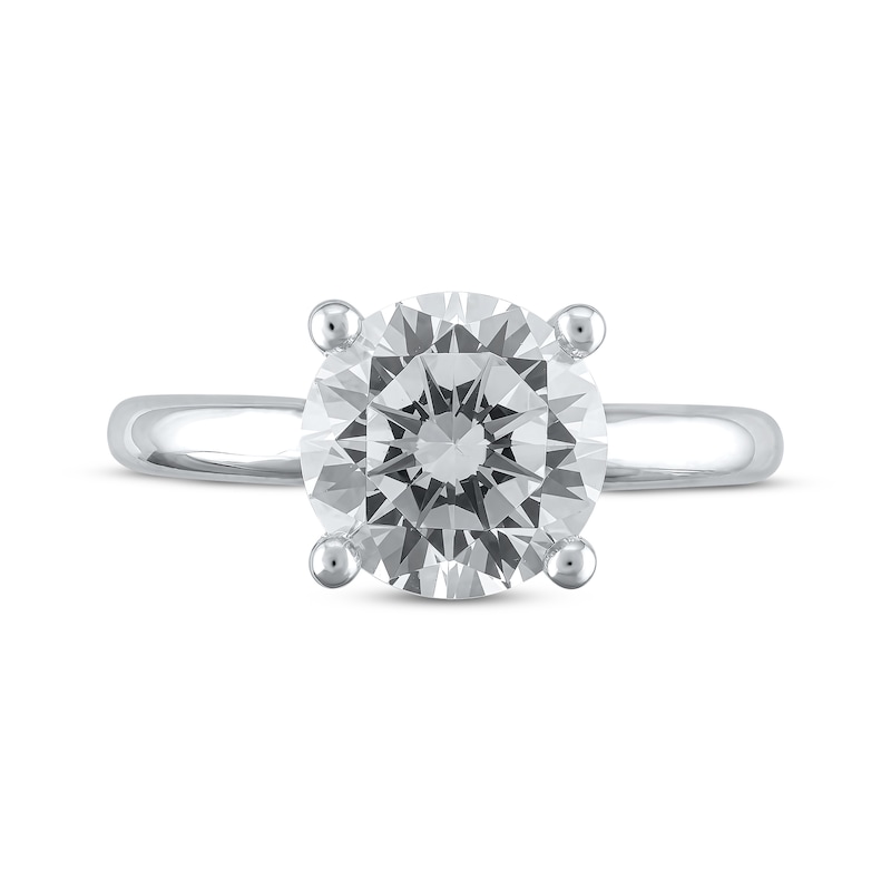 Main Image 3 of Lab-Grown Diamonds Round-Cut Solitaire Engagement Ring 3 ct tw 14K White Gold (F/VS2)