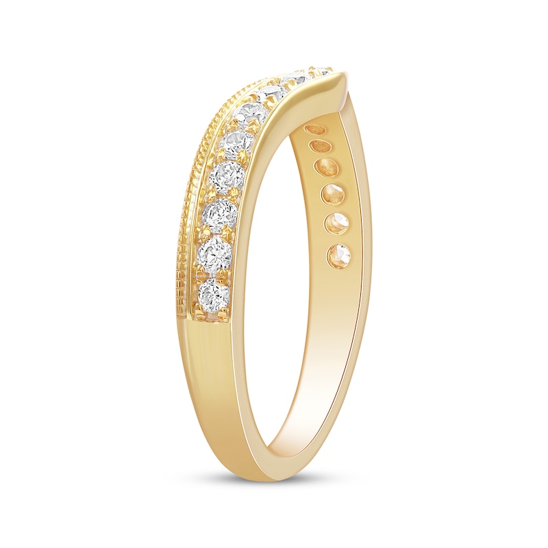 Main Image 2 of Diamond Contour Anniversary Band 3/8 ct tw 14K Yellow Gold