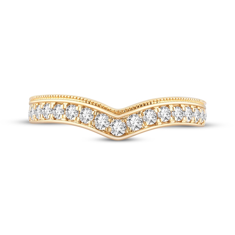 Main Image 3 of Diamond Contour Anniversary Band 3/8 ct tw 14K Yellow Gold