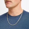 Thumbnail Image 4 of Glitter Rope Chain Necklace 3.8mm Solid 10K Yellow Gold 22&quot;