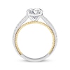 Thumbnail Image 3 of Threads of Love Round-Cut Lab-Grown Diamond Engagement Ring 2-1/4 ct tw 14K Two-Tone Gold